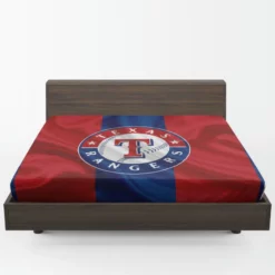 Professional MLB Texas Rangers Logo Fitted Sheet 1