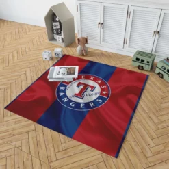 Professional MLB Texas Rangers Logo Rug 1