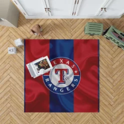 Professional MLB Texas Rangers Logo Rug