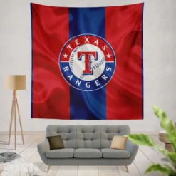 Professional MLB Texas Rangers Logo Tapestry