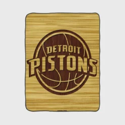 Professional NBA Basketball Club Detroit Pistons Fleece Blanket 1