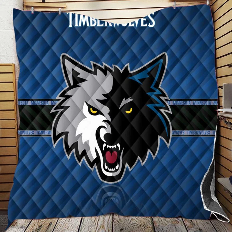 Professional NBA Basketball Club Minnesota Timberwolves Quilt Blanket