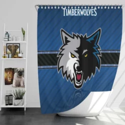 Professional NBA Basketball Club Minnesota Timberwolves Shower Curtain