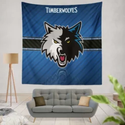 Professional NBA Basketball Club Minnesota Timberwolves Tapestry