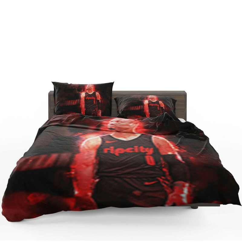 Professional NBA Basketball Player Damian Lillard Bedding Set