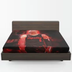 Professional NBA Basketball Player Damian Lillard Fitted Sheet 1