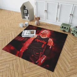 Professional NBA Basketball Player Damian Lillard Rug 1