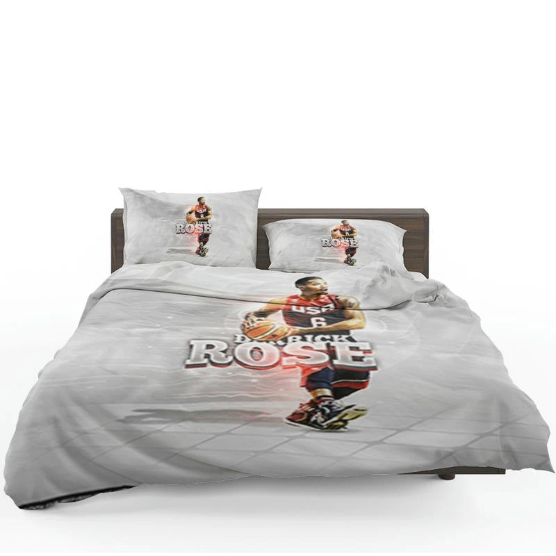 Professional NBA Basketball Player Derrick Rose Bedding Set