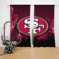 Professional NFL Club San Francisco 49ers Window Curtain