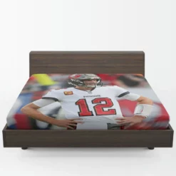 Professional NFL Football Player Tom Brady Fitted Sheet 1