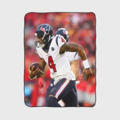 Professional NFL Player Deshaun Watson Fleece Blanket 1