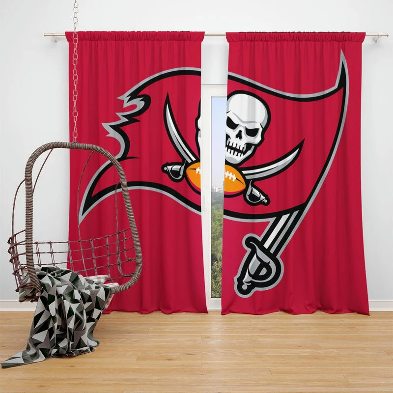 Professional NFL Tampa Bay Buccaneers Window Curtain