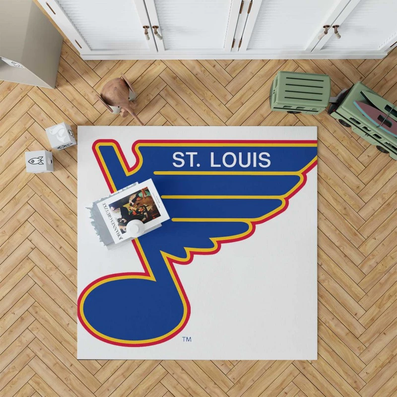 Professional NHL Hockey Club St louis Blues Rug