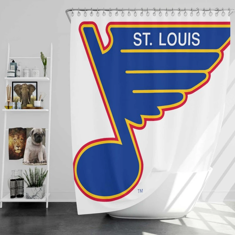 Professional NHL Hockey Club St louis Blues Shower Curtain