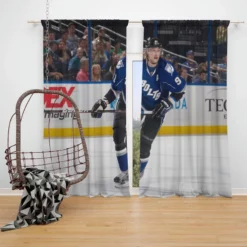 Professional NHL Hockey Player Steven Stamkos Window Curtain