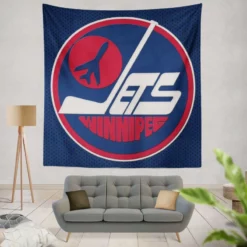 Professional NHL Hockey Player Winnipeg Jets Tapestry