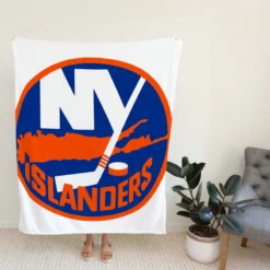 Professional NHL Hockey Team New York Islanders Fleece Blanket