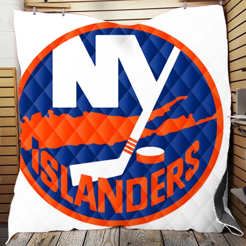 Professional NHL Hockey Team New York Islanders Quilt Blanket