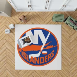 Professional NHL Hockey Team New York Islanders Rug