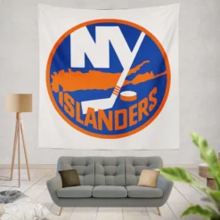 Professional NHL Hockey Team New York Islanders Tapestry