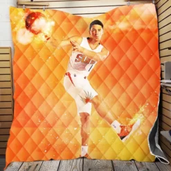 Professional Phoenix Suns Player Devin Booker Quilt Blanket