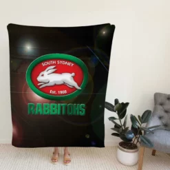 Professional Rugby Club South Sydney Rabbitohs Fleece Blanket