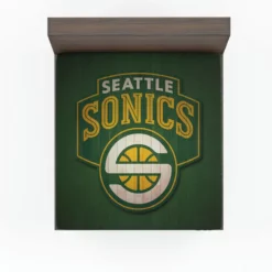 Professional Seattle Supersonics Basketball team Fitted Sheet
