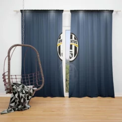 Professional Soccer Club Juventus FC Window Curtain