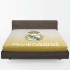 Professional Soccer Club Real Madrid Logo Fitted Sheet 1