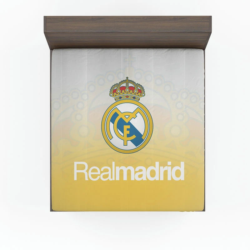 Professional Soccer Club Real Madrid Logo Fitted Sheet