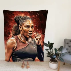 Professional Tennis Player Serena Williams Fleece Blanket