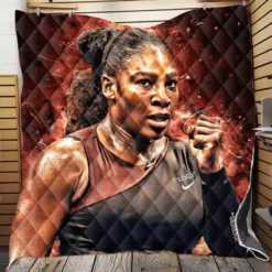 Professional Tennis Player Serena Williams Quilt Blanket