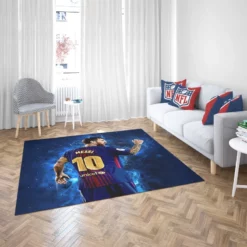 Promising Barca Footballer Player Lionel Messi Rug 2