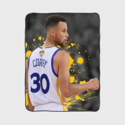 Promising NBA Stephen Curry Fleece Blanket 1