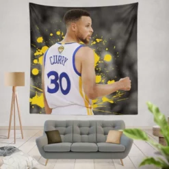 Promising NBA Stephen Curry Tapestry