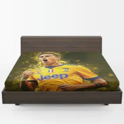 Prompt Juve Footballer Player Paulo Dybala Fitted Sheet 1