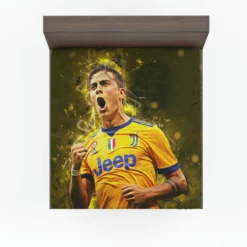 Prompt Juve Footballer Player Paulo Dybala Fitted Sheet