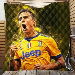 Prompt Juve Footballer Player Paulo Dybala Quilt Blanket