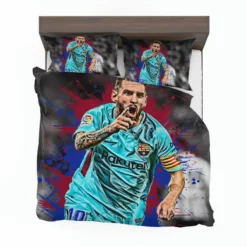 Proud Football Player Lionel Messi Bedding Set 1