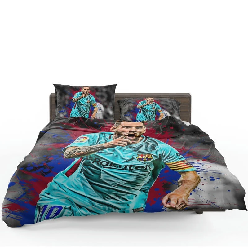 Proud Football Player Lionel Messi Bedding Set