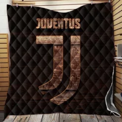 Proud Italian Soccer Club Juventus Logo Quilt Blanket