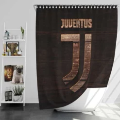 Proud Italian Soccer Club Juventus Logo Shower Curtain