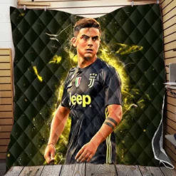 Quick Juve sports Player Paulo Dybala Quilt Blanket