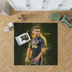 Quick Juve sports Player Paulo Dybala Rug