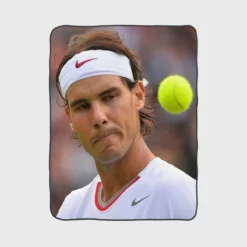 Rafael Nadal Inspirational Tennis Player Fleece Blanket 1