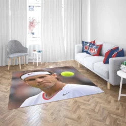 Rafael Nadal Inspirational Tennis Player Rug 2