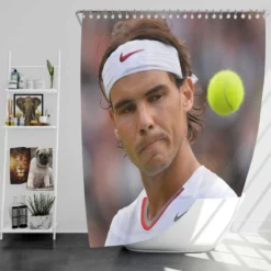 Rafael Nadal Inspirational Tennis Player Shower Curtain