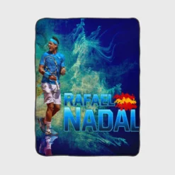 Rafael Nadal Outstanding Tennis Fleece Blanket 1