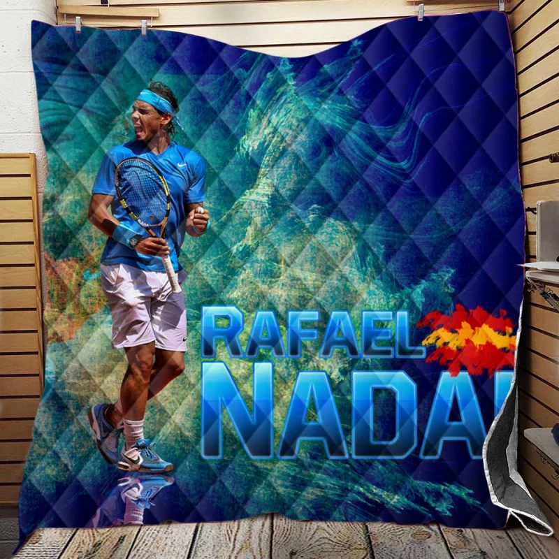 Rafael Nadal Outstanding Tennis Quilt Blanket