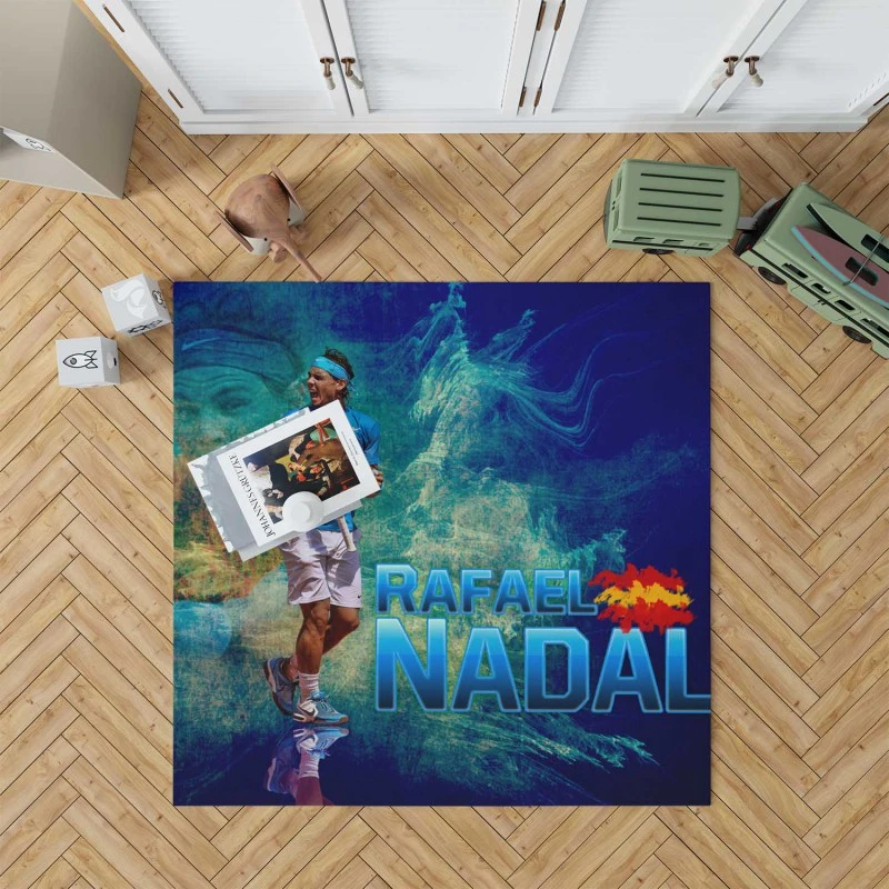 Rafael Nadal Outstanding Tennis Rug